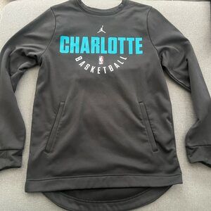 Jordan Brand Charlotte Hornets NBA Basketball Black Sweatshirt